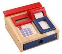Cash register with calculator 3+