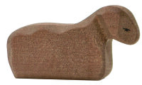 Lamm liegend braun