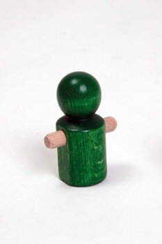 Bonhomme en bois vert