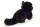 Katze liegend schwarz/weuss 20 cm