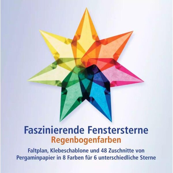 Fensterstern Regenbogenfarben