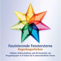 Fensterstern Regenbogenfarben