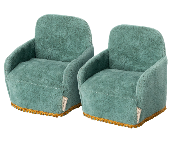Fauteuil vert (2 pcs)