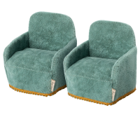 Fauteuil vert (2 pcs)