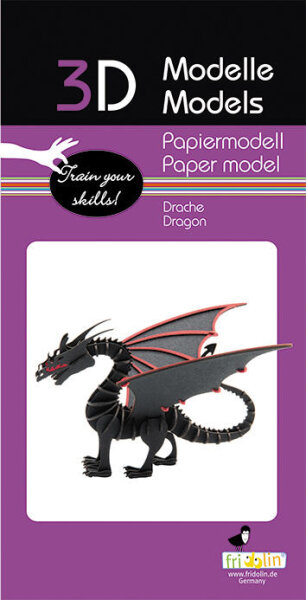 Papiermodell Drache