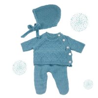 Strickensemble Blau