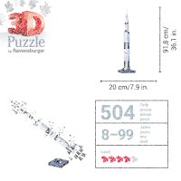Puzzle 3D Appollo Saturn