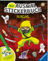 Mein Ausmal-Stickerbuch Ninjas