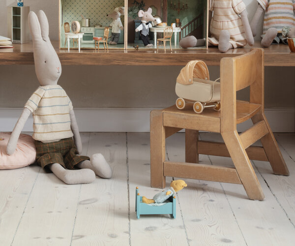 Cradle Baby Mouse blue