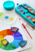 Farbkasten Connector 12 Farben t&uuml;rkis