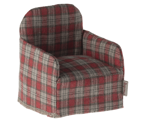 Chair Mouse red checker