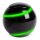 Fidget Spinner Ball Black & Green