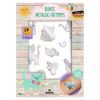 Bunte Metallic-Tattoos