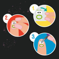 Crazy Faces Nagelsticker