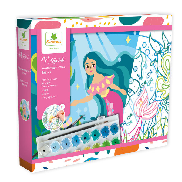 Malen nach Zahlen Meerjungfrauen