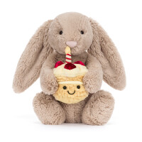 Hase mit Geburtstagskuchen