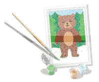 Malen nach Zahlen Kleiner B&auml;r