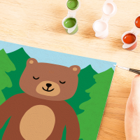 Malen nach Zahlen Kleiner B&auml;r