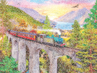 Puzzle Zugfahrt Im Herbst (1500 Teile)