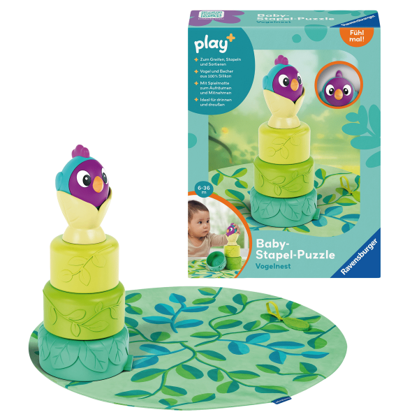 Baby-Stapel-Puzzle Vogelnest