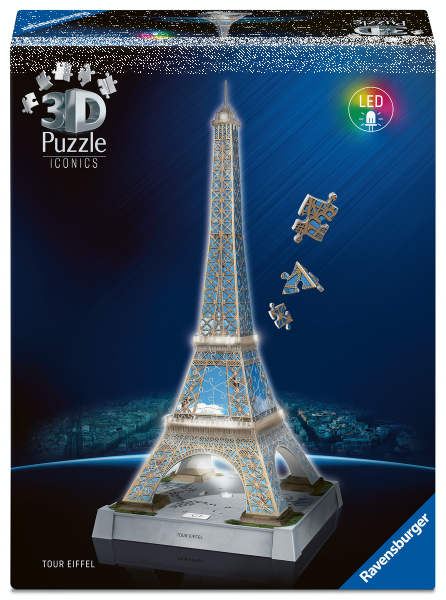 3D Puzzle Eifelturm mit Licht