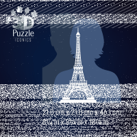 3D Puzzle Eifelturm mit Licht