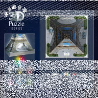 3D Puzzle Eifelturm mit Licht