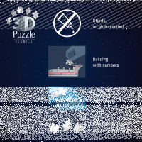 3D Puzzle Eifelturm mit Licht