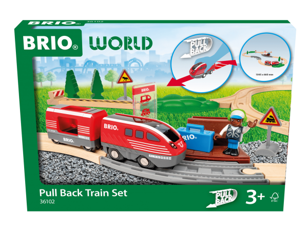 Pull back train set