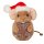 Weihnachtsmaus mit Keks 11 cm