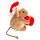 Weihnachtsmaus mit Geschenk 11 cm
