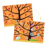 Sticker Tiere auf dem Baum