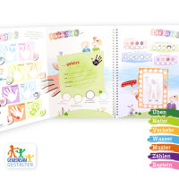 Kreativmalbuch mit Fingerstempeln