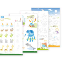 Kreativmalbuch mit Fingerstempeln