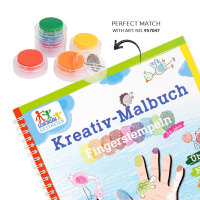 Kreativmalbuch mit Fingerstempeln