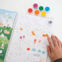 Kreativmalbuch mit Fingerstempeln
