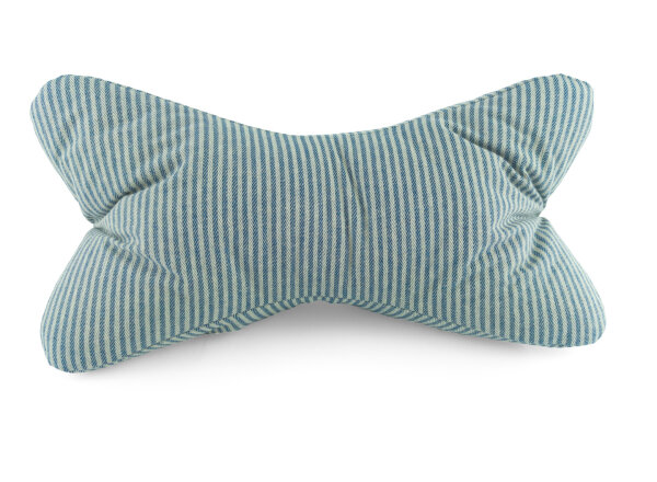 Leseknochen Streifen azurblau