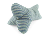 Leseknochen Streifen azurblau