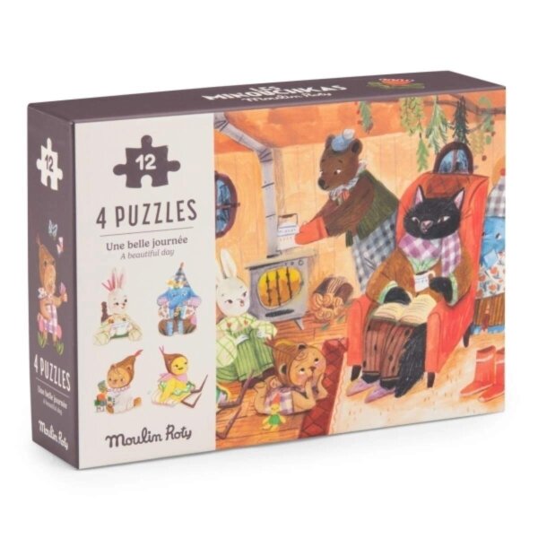 Puzzle Les Minouchkas (4x12 Teile)