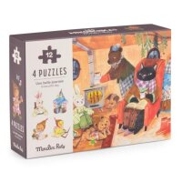 Puzzle Les Minouchkas (4x12 Teile)