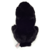 Hase sitzend schwarz 17cm
