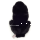 Hase sitzend schwarz 17cm