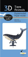 3D Papiermodell Blauwal