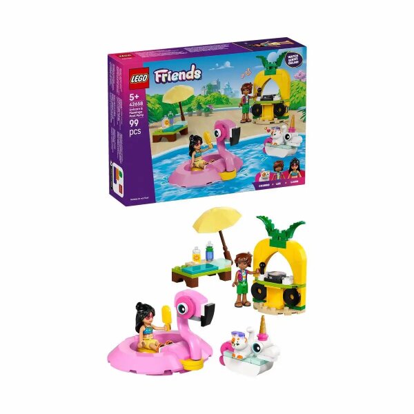 Einhorn und Flamingo Poolparty