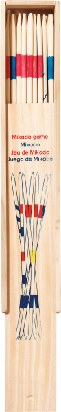 Mikado in Holzkasten