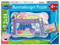 Puzzle Gute Nacht, Peppa (2x24 Teile)