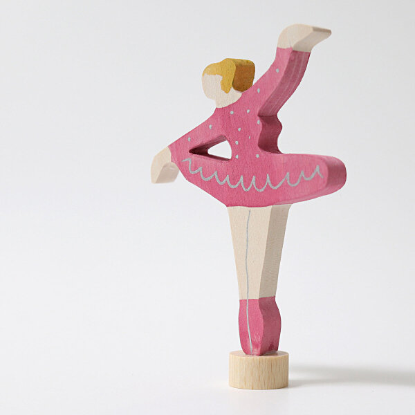 Steckfigur Geburtstagskranz Ballerina