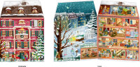 Mein buntes Weihnachtshaus Magnetadventskalender