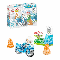 Blaues Polizeimotorrad